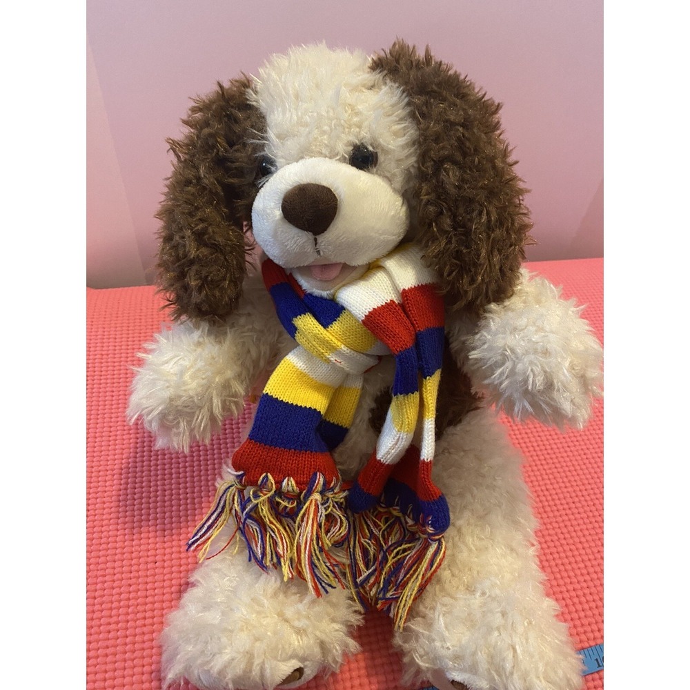 Build A Bear Plush Shaggy Dog 16" Dogโ Stuffed Animal Toy Brown And Beige
